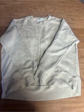 Women's Crewneck Sweatshirt - Light Beige